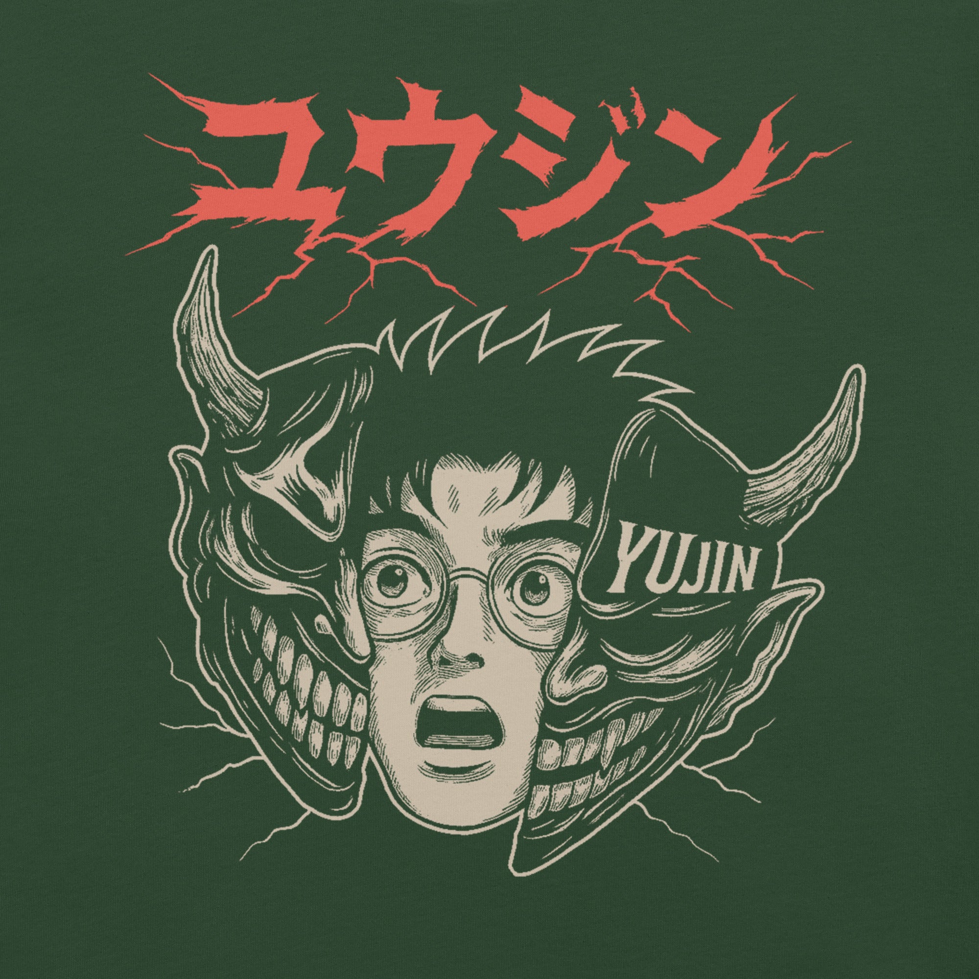 Two Souls Horror T-Shirt  | Yūjin Japanese Anime Streetwear Clothing
