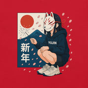 Kitsune Spark Sakura T-Shirt | Yūjin Japanese Anime Streetwear Clothing