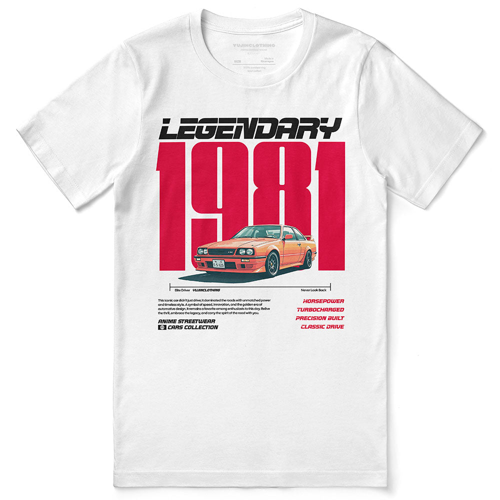 Legendary Driver Car T-Shirt | Yūjin Japanese Anime Streetwear Clothing