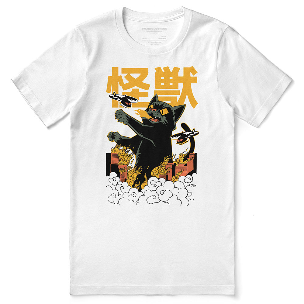 Cat Destroyer T-Shirt | Yūjin Japanese Anime Streetwear Clothing