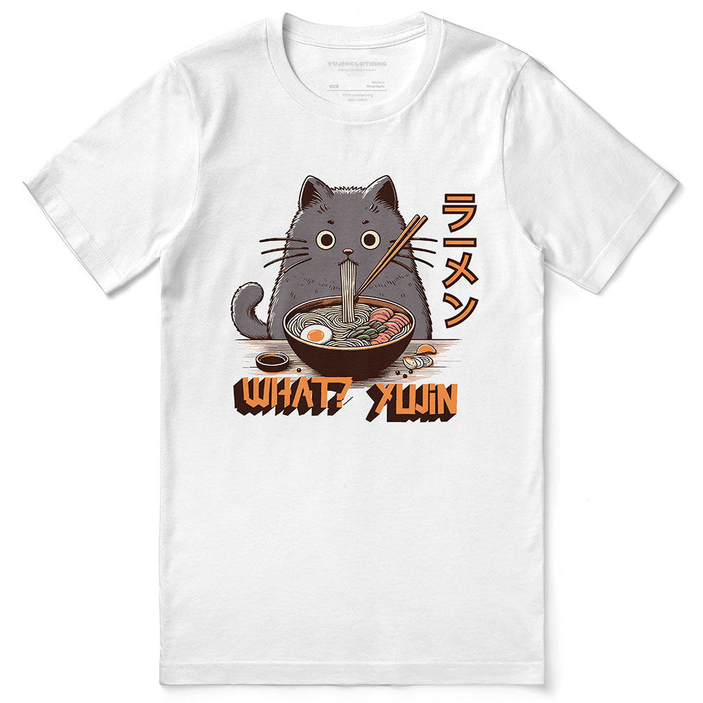 Ramen Cat T-Shirt | Yūjin Japanese Anime Streetwear Clothing