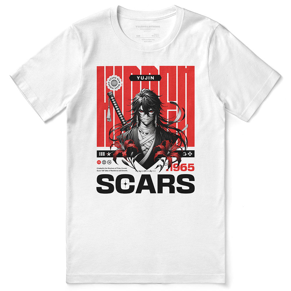 Hidden Scars T-Shirt | Yūjin Japanese Anime Streetwear Clothing