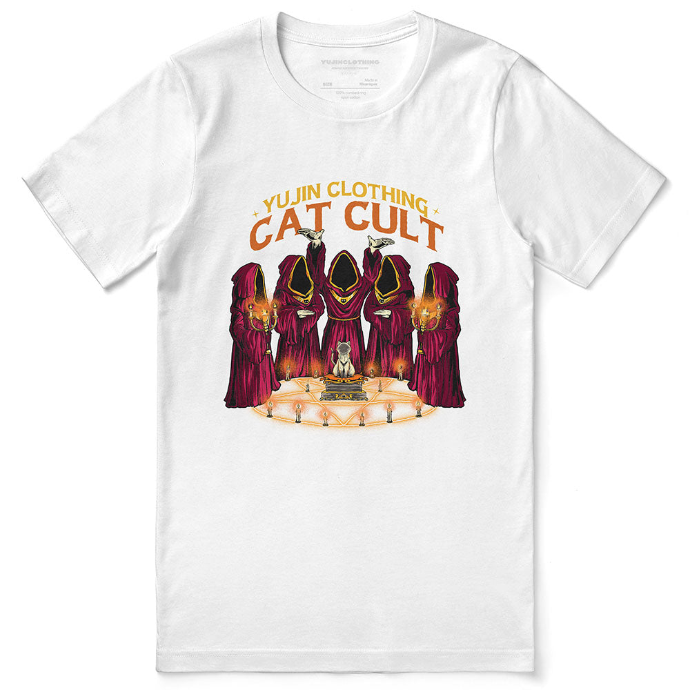 Cat Cult T-Shirt | Yūjin Japanese Anime Streetwear Clothing