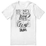 Sudden Attack Cat T-Shirt | Yūjin Japanese Anime Streetwear Clothing