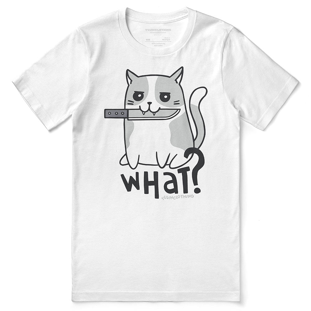 Bad Intentions Cat T-Shirt | Yūjin Japanese Anime Streetwear Clothing