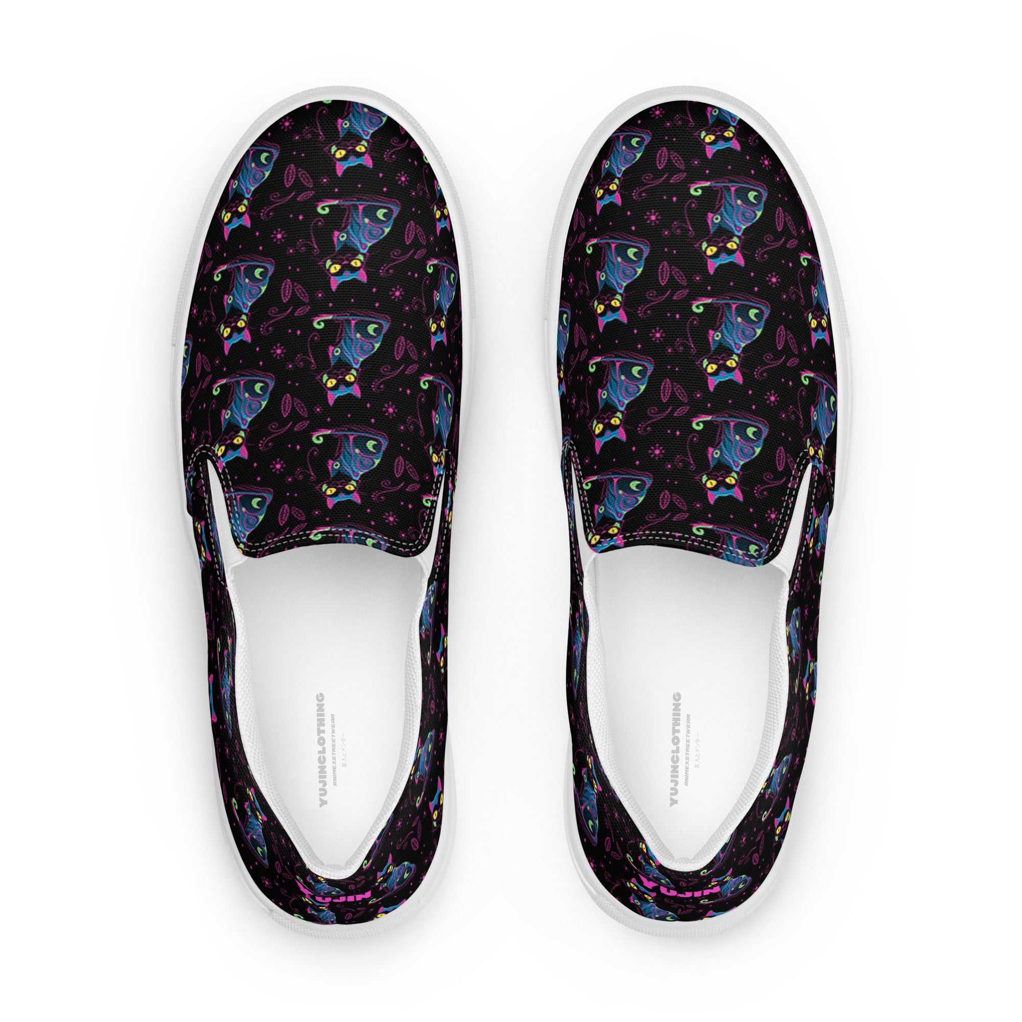 Neon Cat Women’s Shoes | Yūjin Japanese Anime Streetwear Clothing