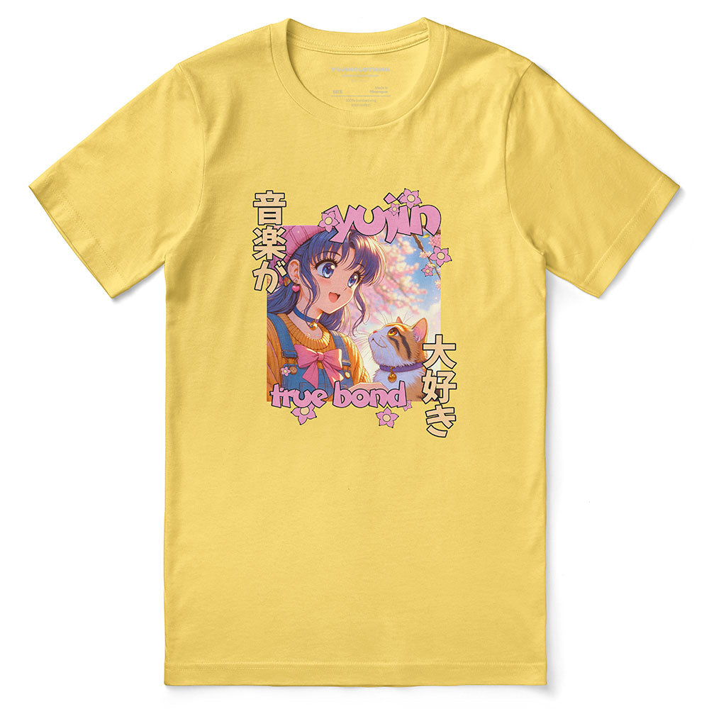True Bond Cat T-Shirt  | Yūjin Japanese Anime Streetwear Clothing