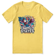 July 4th Eagle And Boy T-Shirt | Yūjin Japanese Anime Streetwear Clothing