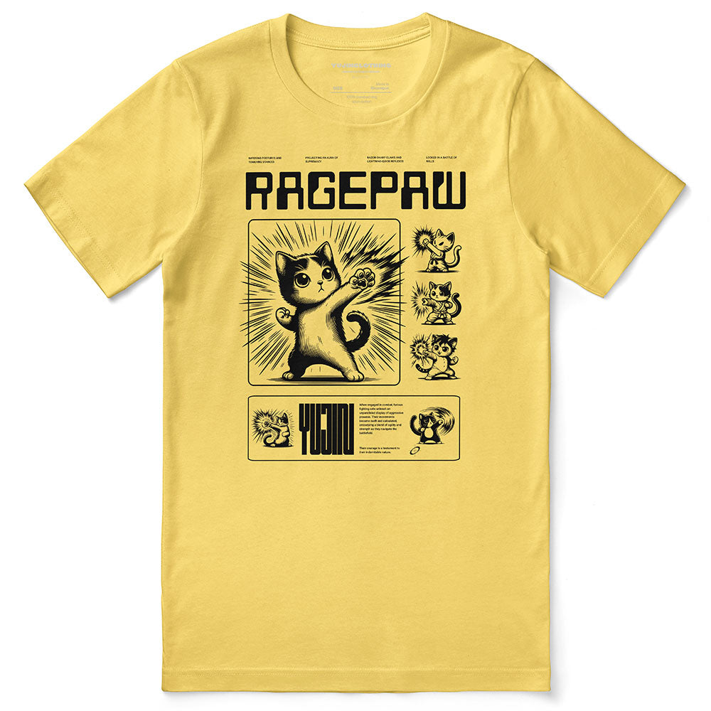 Ragepaw Cat T-Shirt | Yūjin Japanese Anime Streetwear Clothing