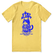 Stay Alert Cat T-Shirt | Yūjin Japanese Anime Streetwear Clothing