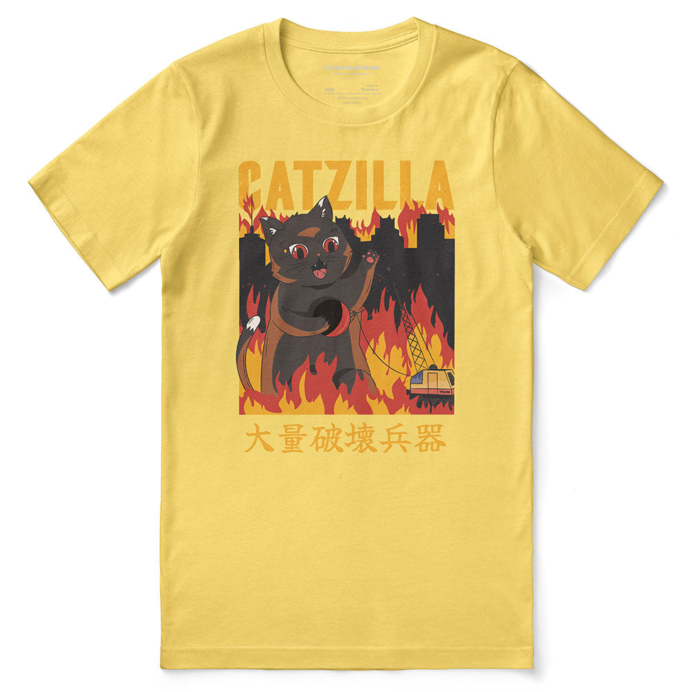 Catzilla City Cat T-Shirt | Yūjin Japanese Anime Streetwear Clothing