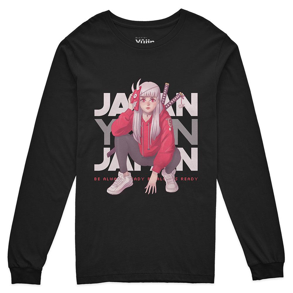 Be Ready Long Sleeve T-Shirt | Yūjin Japanese Anime Streetwear Clothing