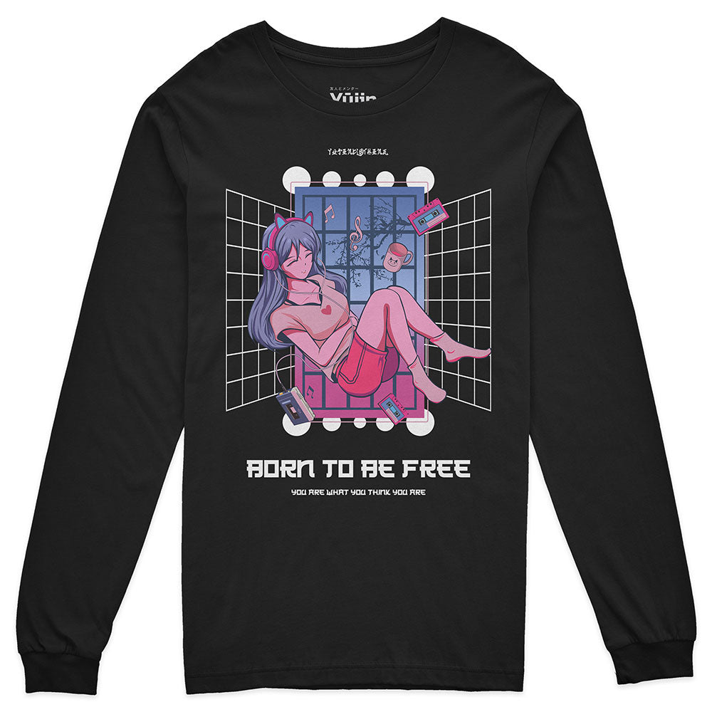 Be Free Long Sleeve T-Shirt | Yūjin Japanese Anime Streetwear Clothing