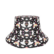 Black and White Reversible Bucket Hat | Yūjin Japanese Anime Streetwear Clothing