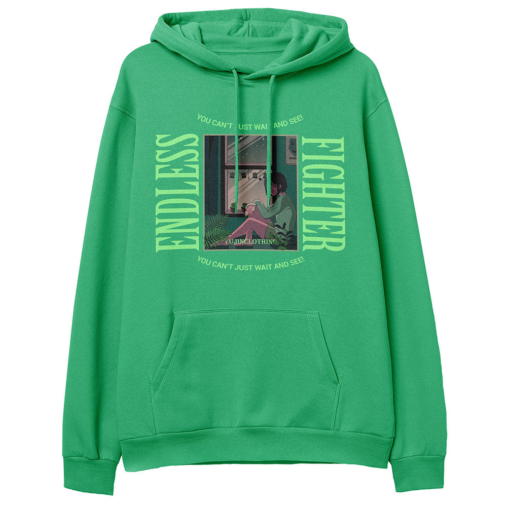 Endless Fighter Hoodie | Yūjin Japanese Anime Streetwear Clothing