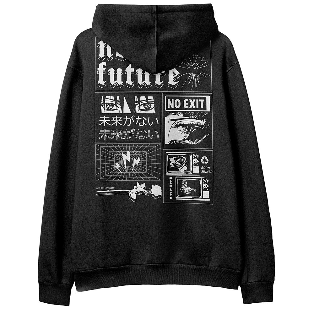 No Future Hoodie | Yūjin Japanese Anime Streetwear Clothing