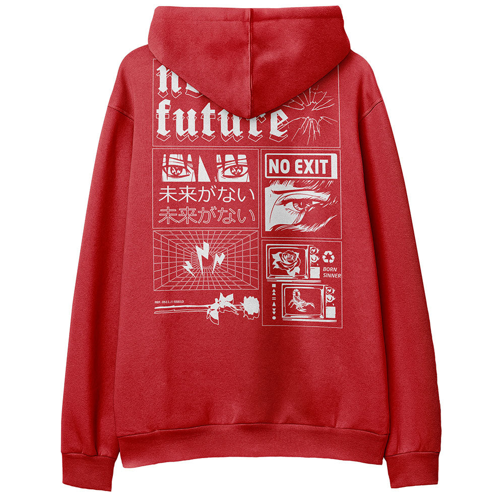 No Future Hoodie | Yūjin Japanese Anime Streetwear Clothing