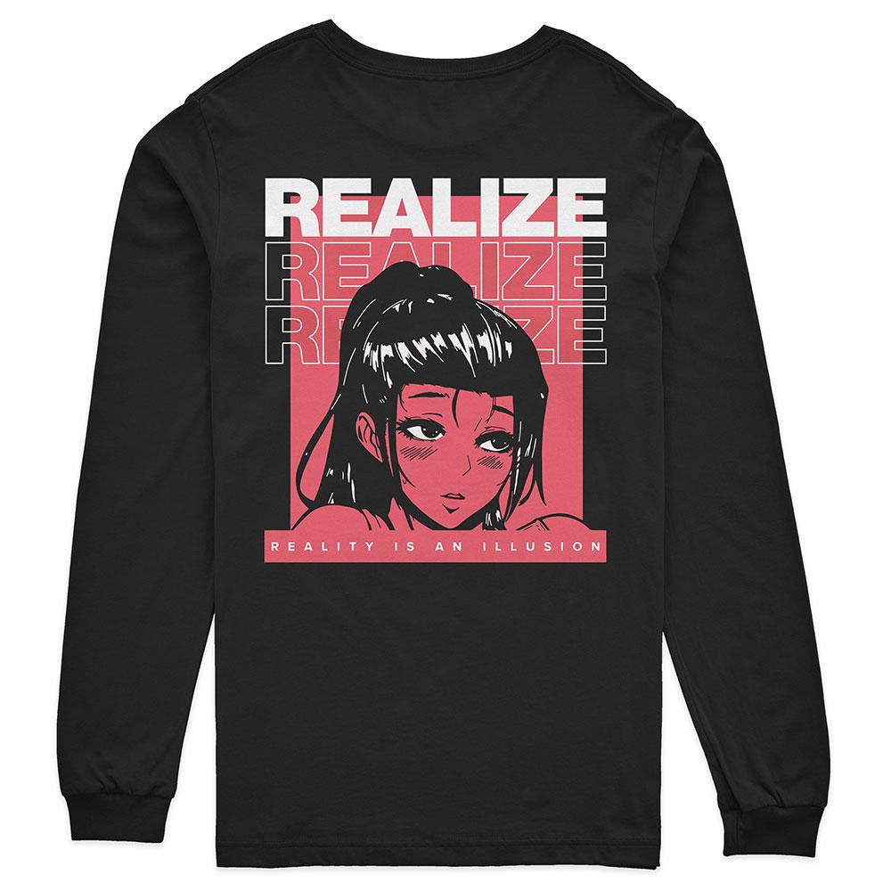 Realize Long Sleeve T-Shirt | Yūjin Japanese Anime Streetwear Clothing