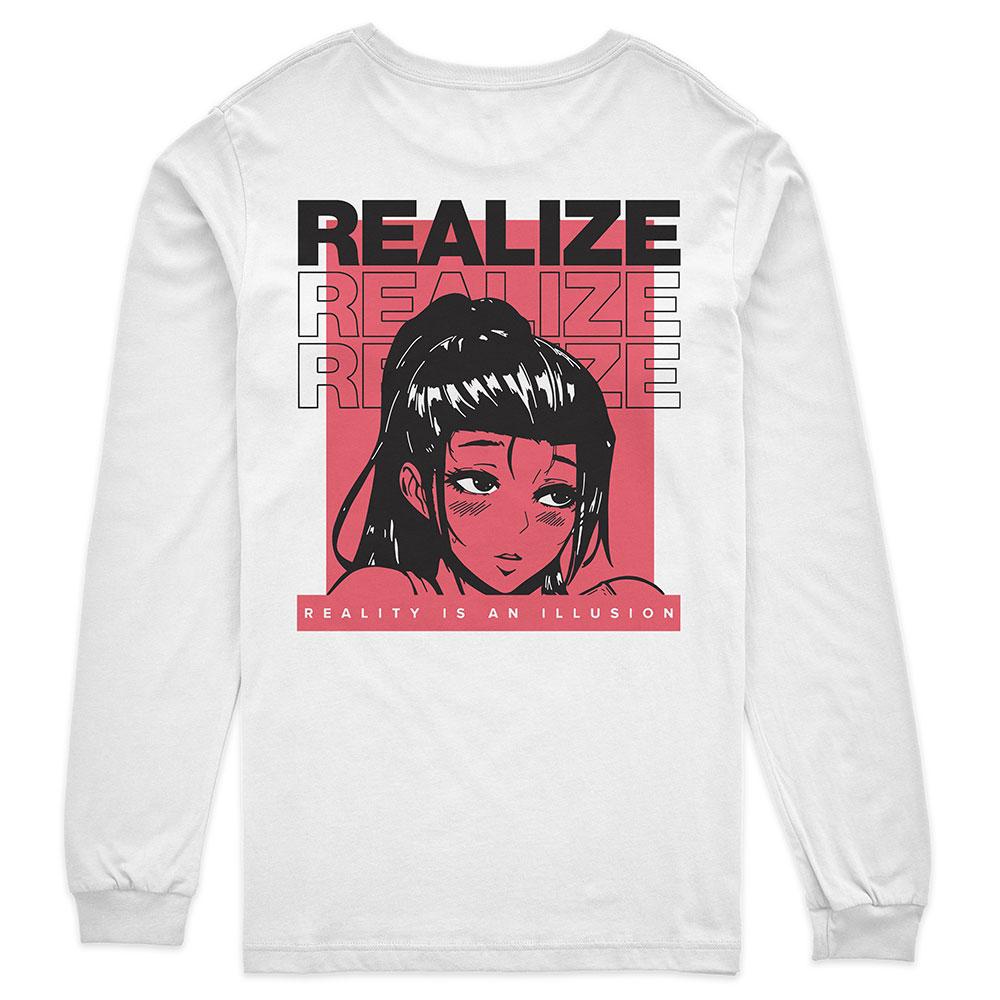 Realize Long Sleeve T-Shirt | Yūjin Japanese Anime Streetwear Clothing