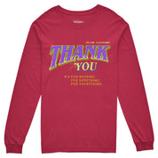Thank You Long Sleeve T-Shirt | Yūjin Japanese Anime Streetwear