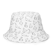 Black and White Reversible Bucket Hat | Yūjin Japanese Anime Streetwear Clothing