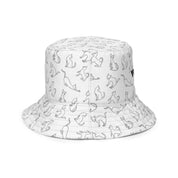Black and White Reversible Bucket Hat | Yūjin Japanese Anime Streetwear Clothing