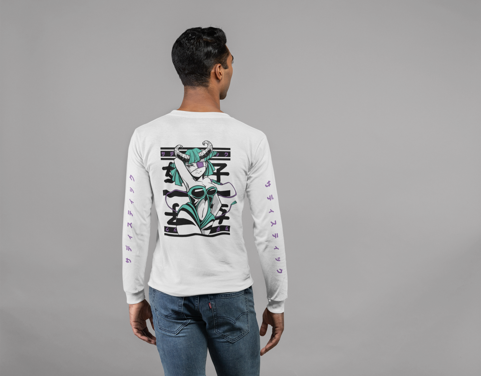 Sexy Demon Long Sleeve T-Shirt | Yūjin Japanese Anime Streetwear