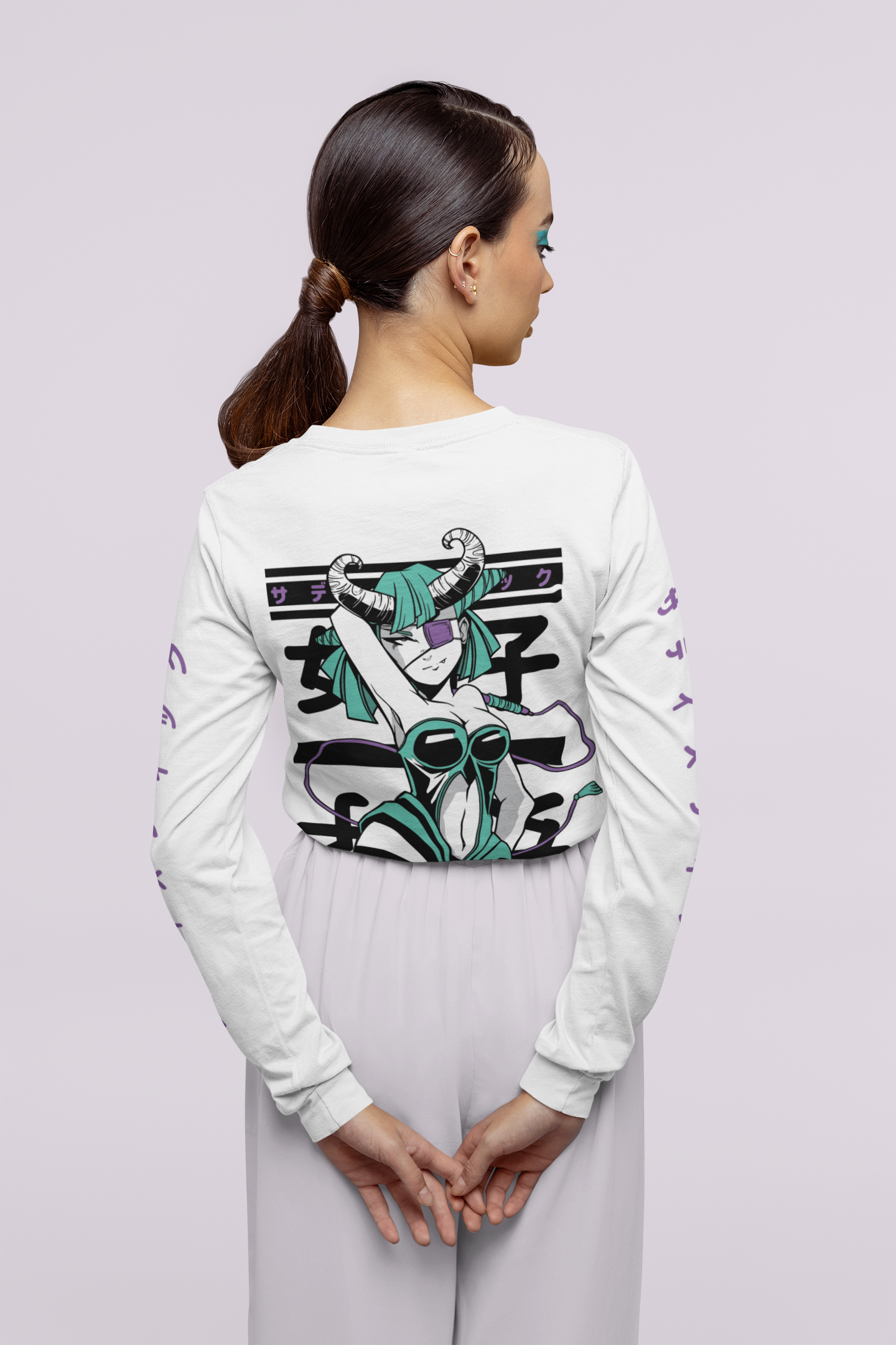 Sexy Demon Long Sleeve T-Shirt | Yūjin Japanese Anime Streetwear