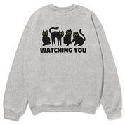 Watching You Cat Sweatshirt | Yūjin Japanese Anime Streetwear Clothing