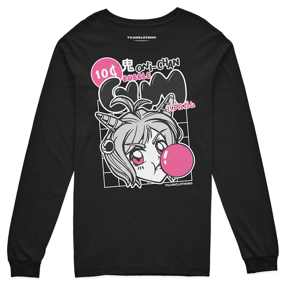 Oni-Chan Bubble Long Sleeve T-Shirt | Yūjin Japanese Anime Streetwear Clothing