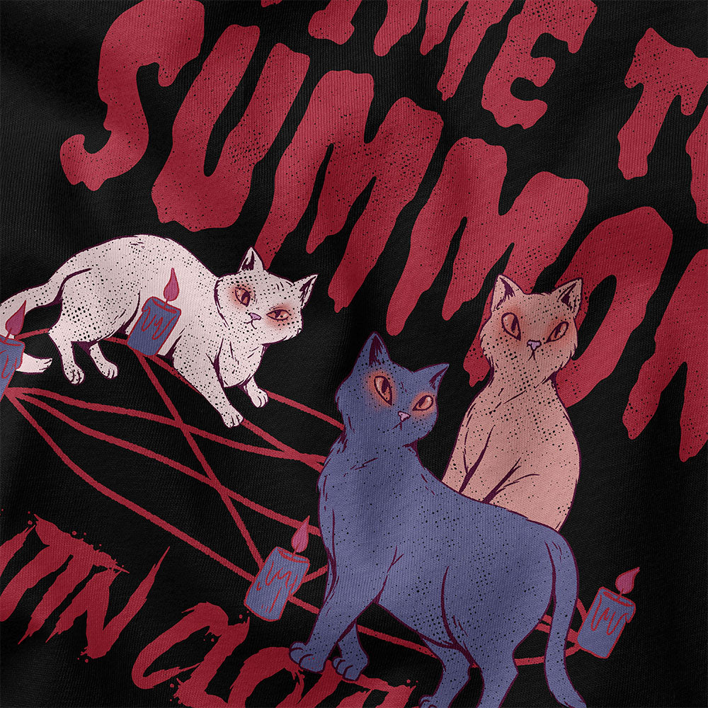 Time To Summon Cat T-Shirt | Yūjin Japanese Anime Streetwear Clothing
