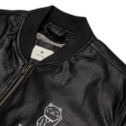 Lucky Cat Leather Jacket | Yūjin Japanese Anime Streetwear Clothing