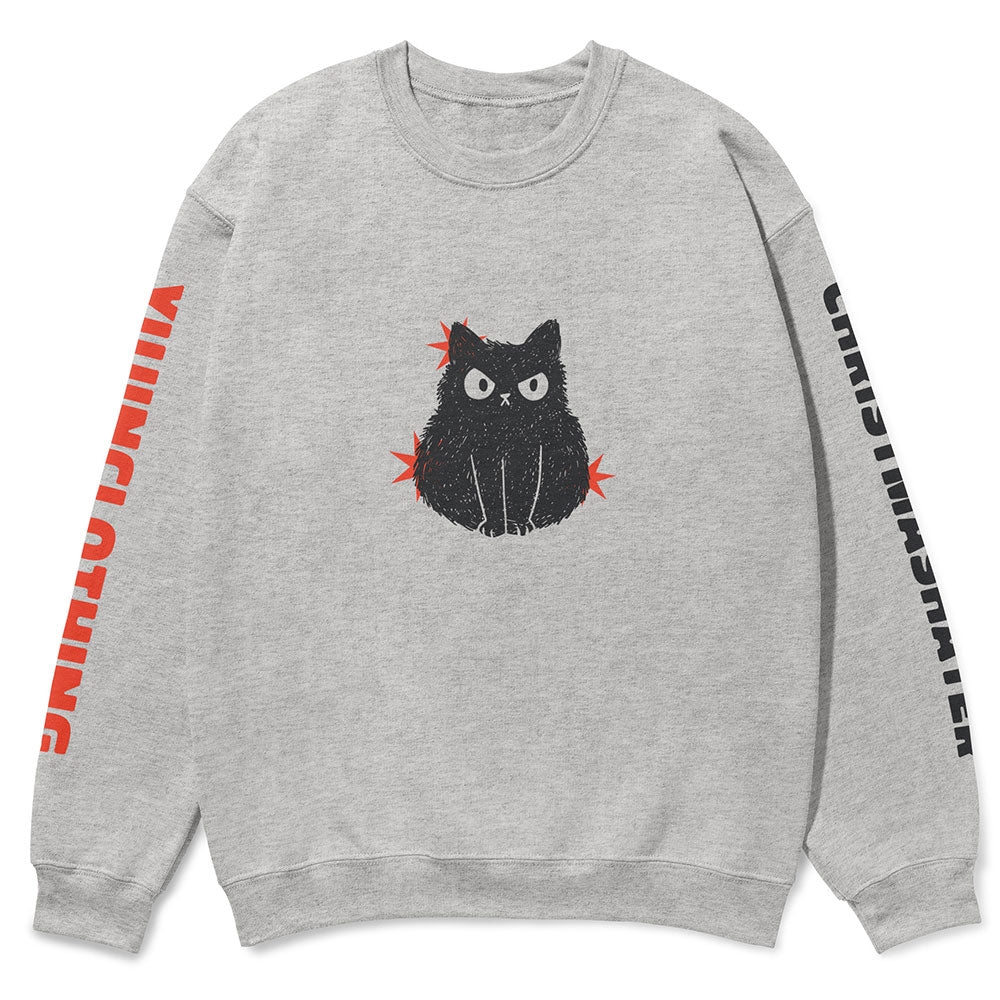 Christmas Hater Cat Sweatshirt | Yūjin Japanese Anime Streetwear Clothing