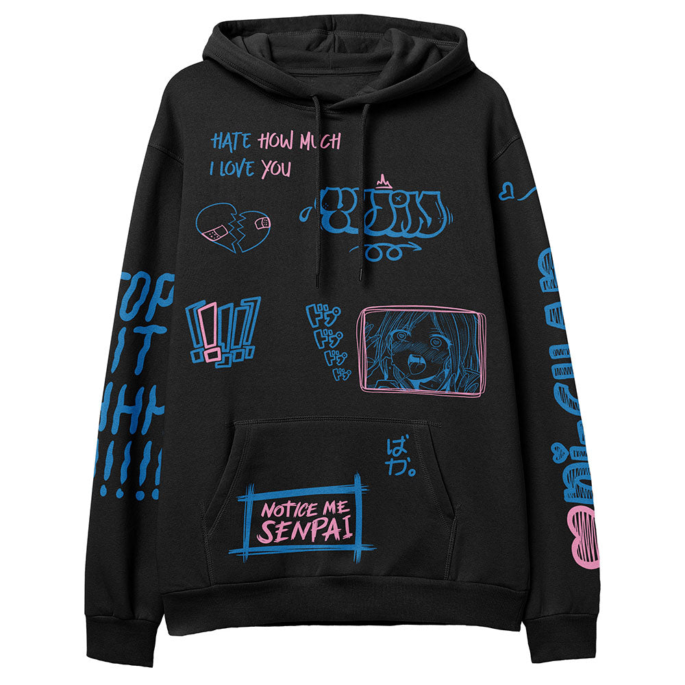 Notice Me Hoodie | Yūjin Japanese Anime Streetwear Clothing