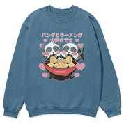 Cute Ramen Pandas Sweatshirt  | Yūjin Japanese Anime Streetwear Clothing