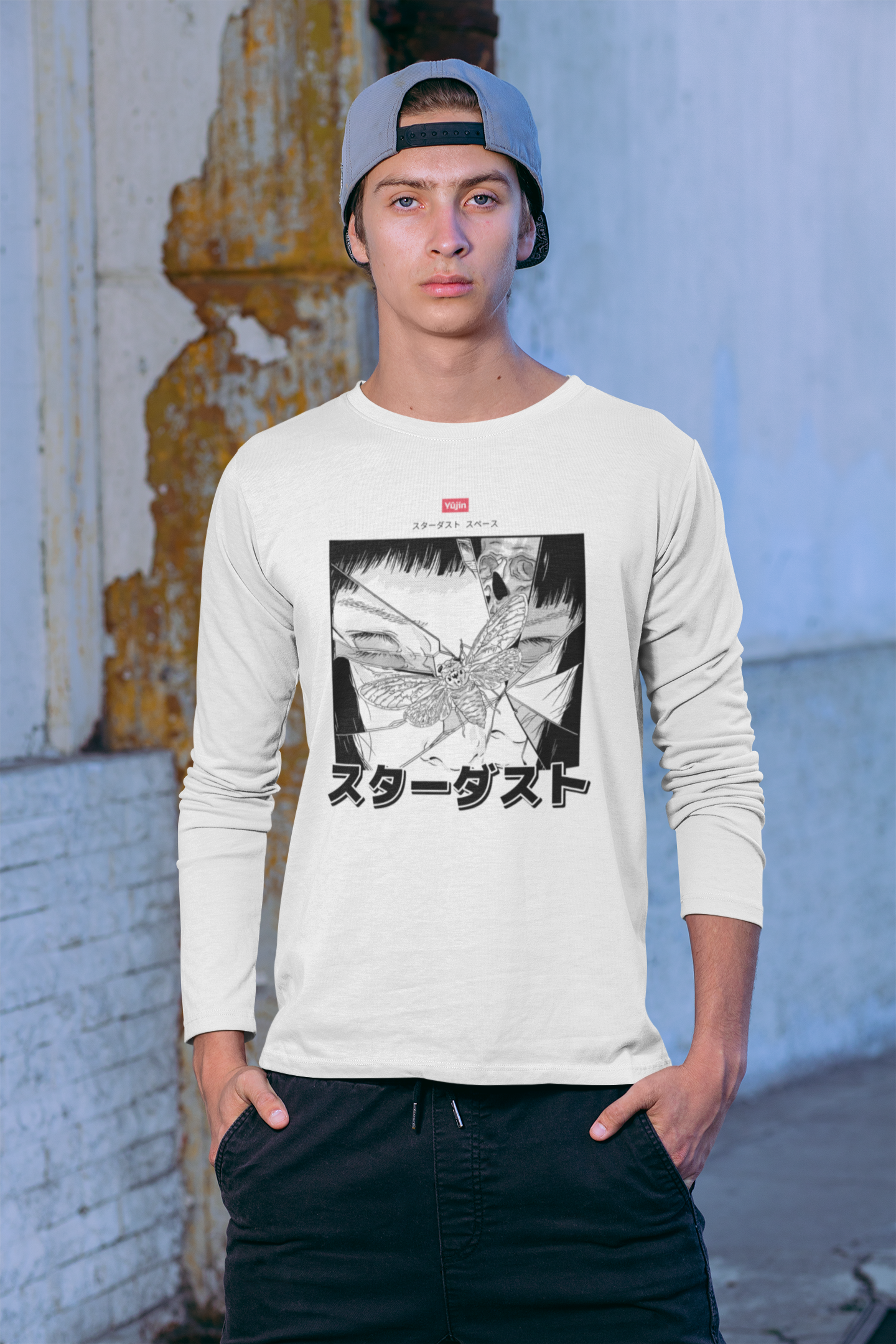 Broken Mirror Long Sleeve T-Shirt | Yūjin Japanese Anime Streetwear Clothing