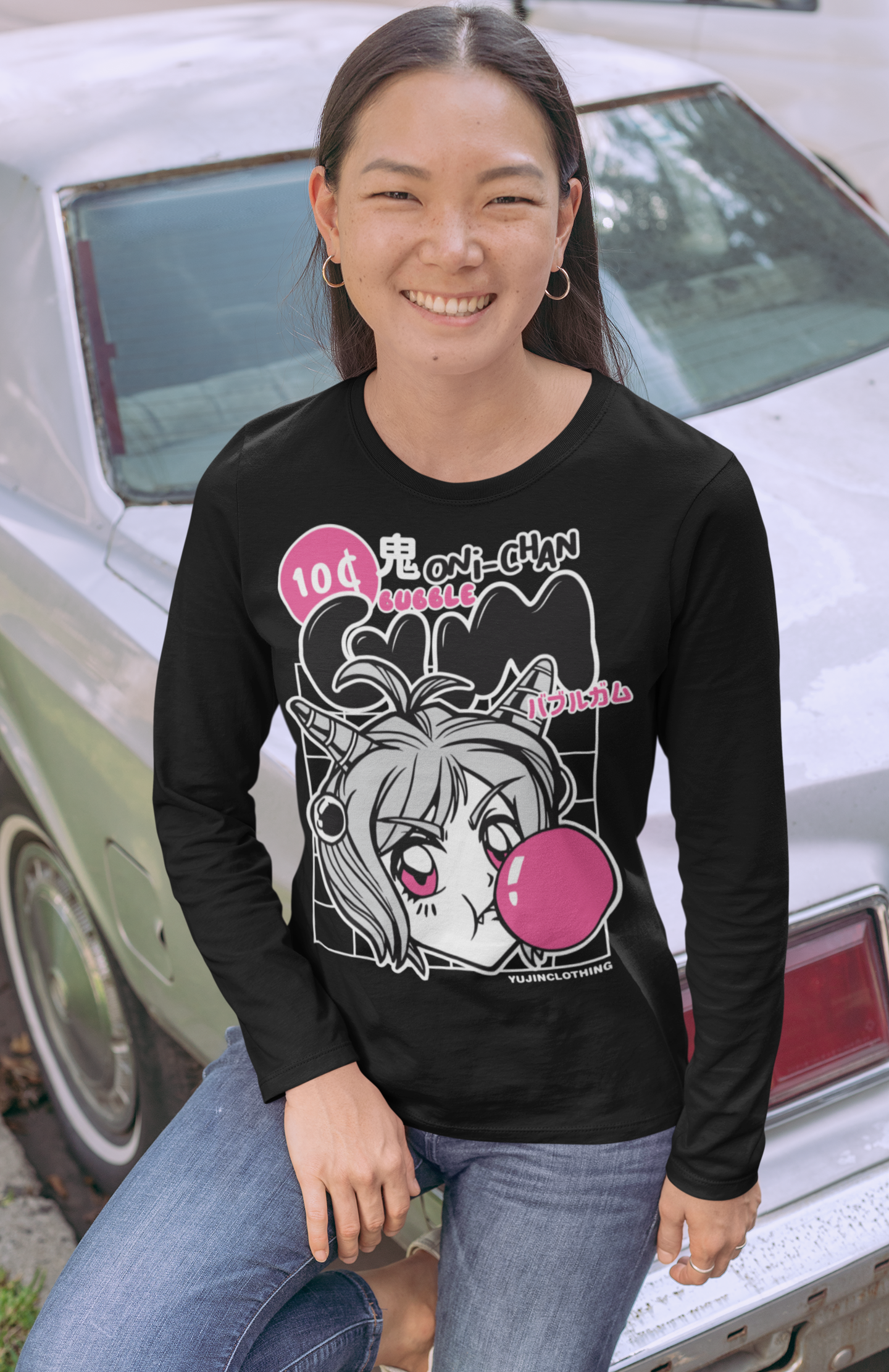 Oni-Chan Bubble Long Sleeve T-Shirt | Yūjin Japanese Anime Streetwear Clothing