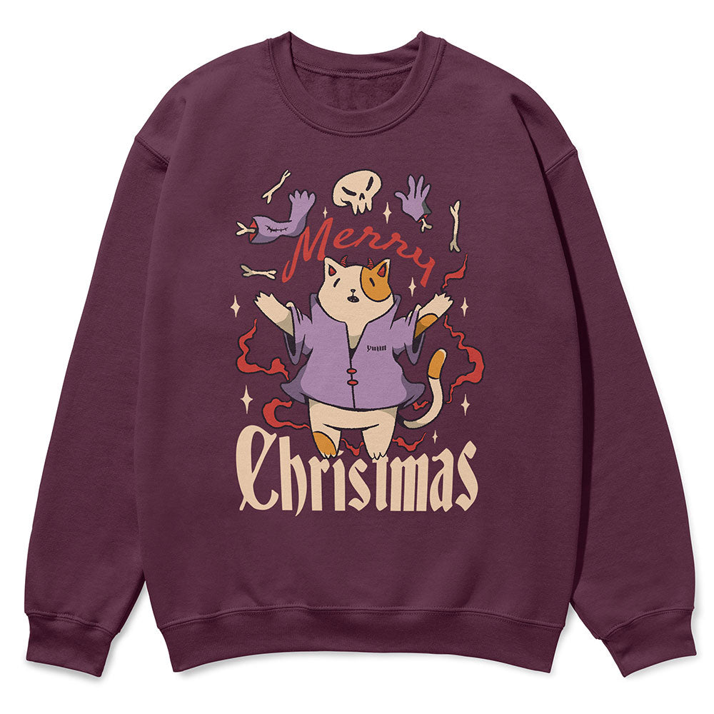 Cat Merry Christmas Sweatshirt | Yūjin Japanese Anime Streetwear Clothing