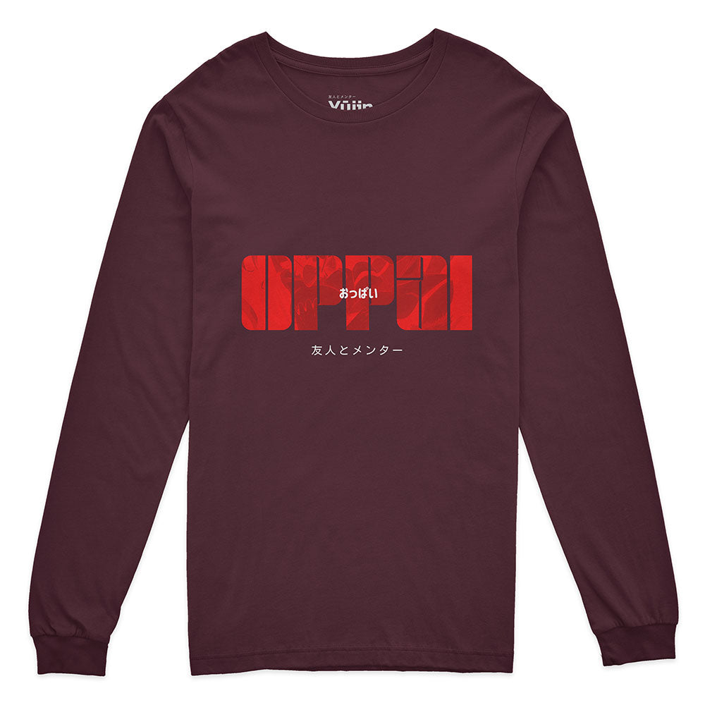 Oppai Long Sleeve T-Shirt | Yūjin Japanese Anime Streetwear
