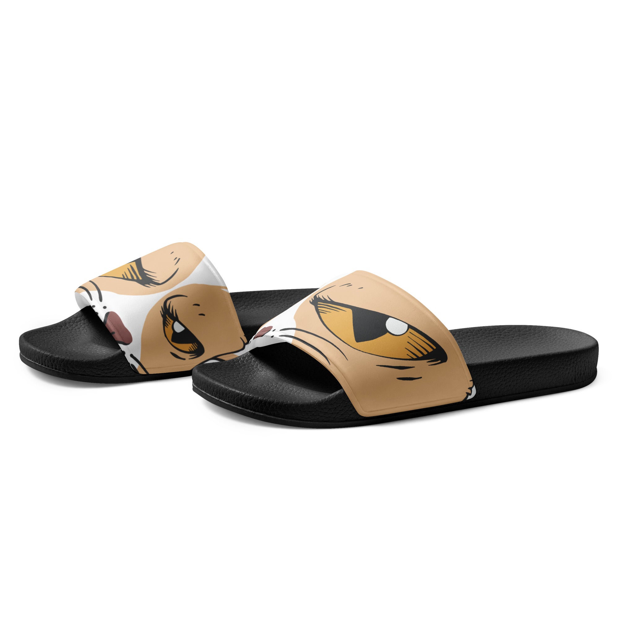 Scary Cat Eyes Slides | Yūjin Japanese Anime Streetwear Clothing