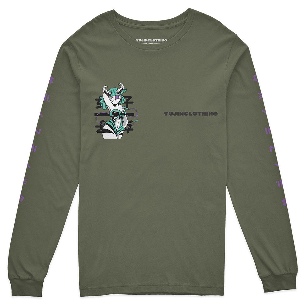 Sexy Demon Long Sleeve T-Shirt | Yūjin Japanese Anime Streetwear