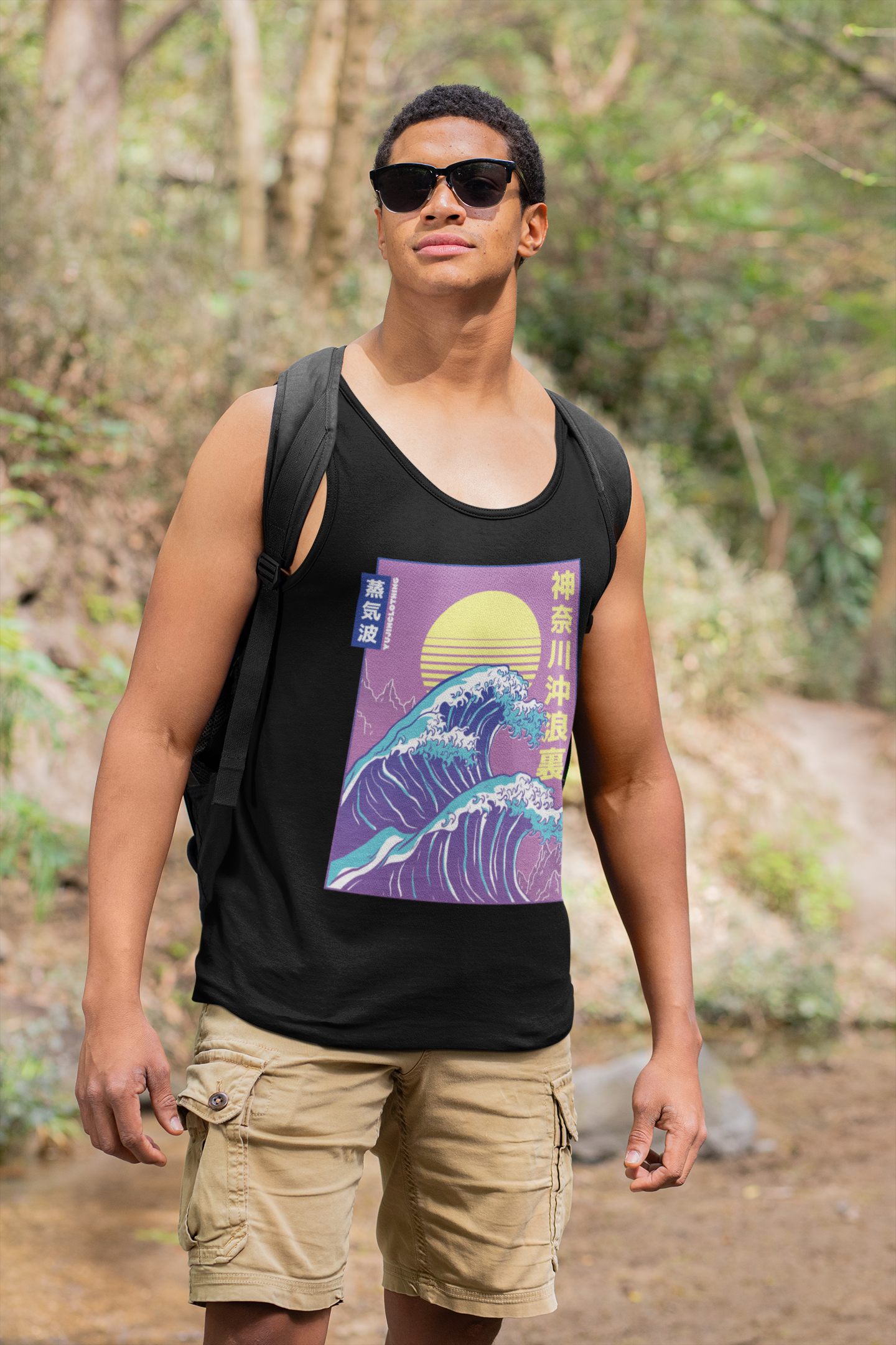Big Wave Tank Top | Yūjin Japanese Anime Streetwear Clothing