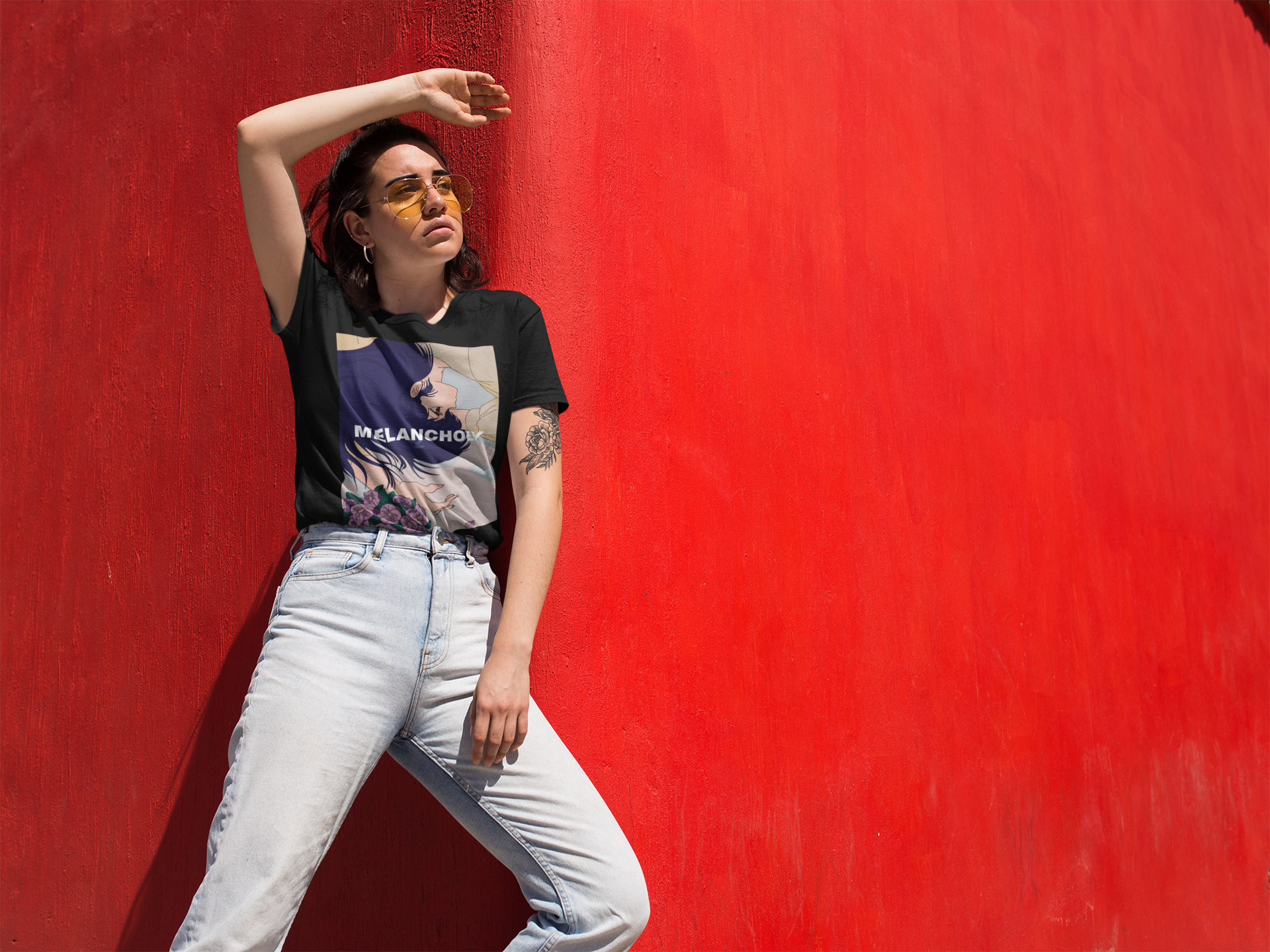 Melancholy T-Shirt | Yūjin Japanese Anime Streetwear Clothing