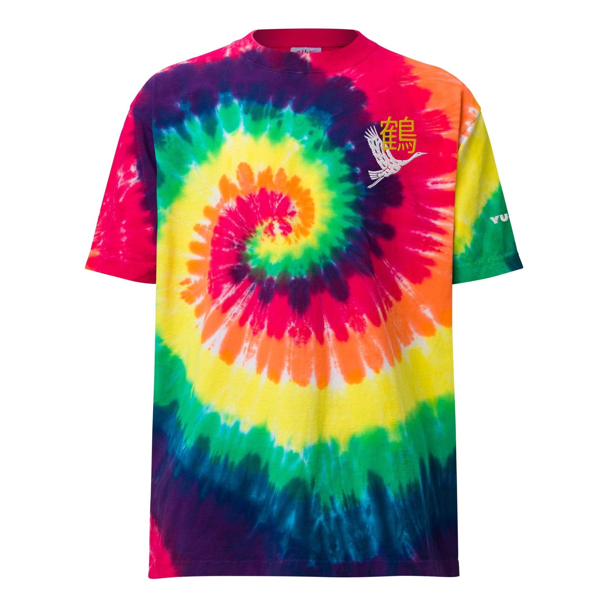 Tancho-zuru Tie-Dye T-Shirt | Yūjin Japanese Anime Streetwear Clothing