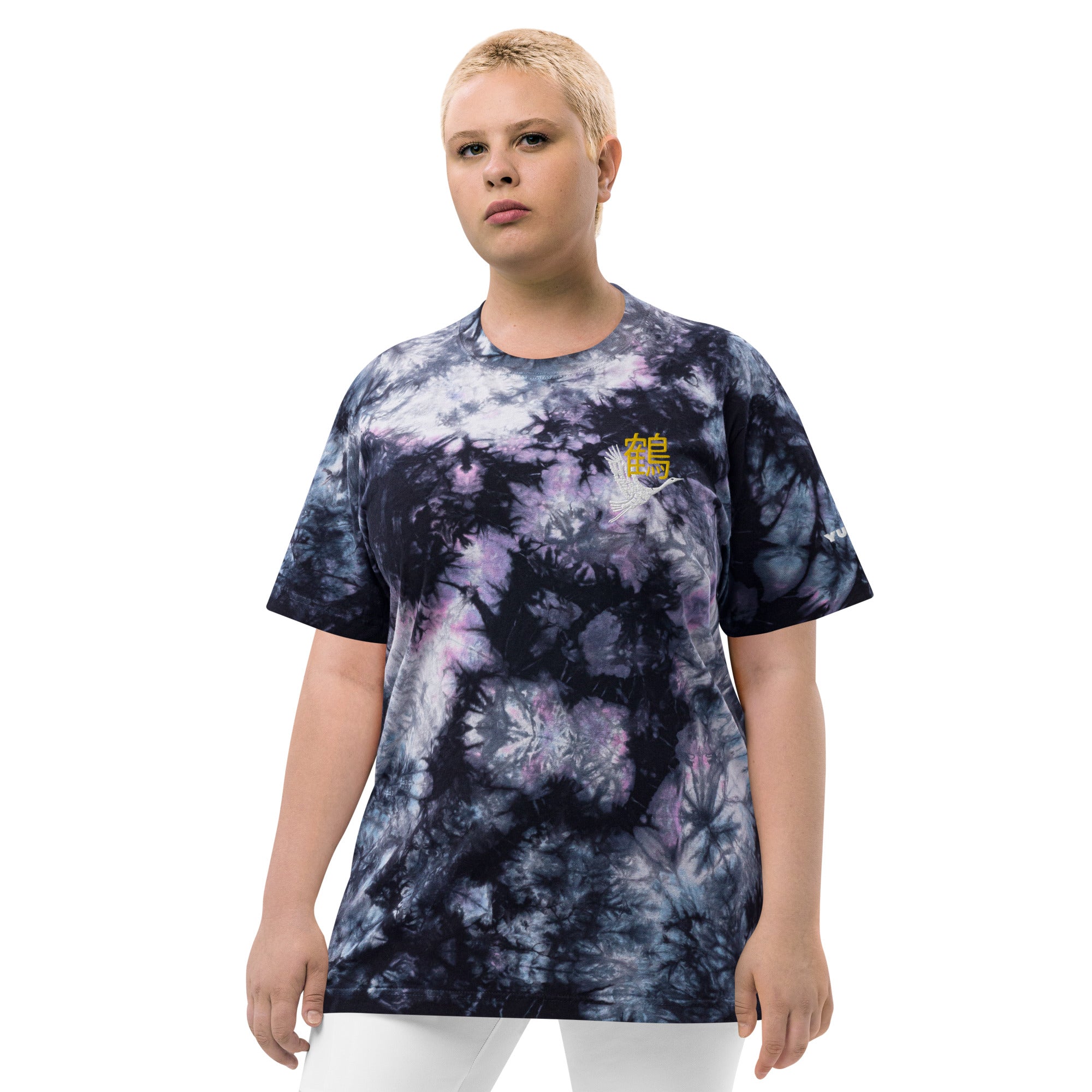 Tancho-zuru Tie-Dye T-Shirt | Yūjin Japanese Anime Streetwear Clothing