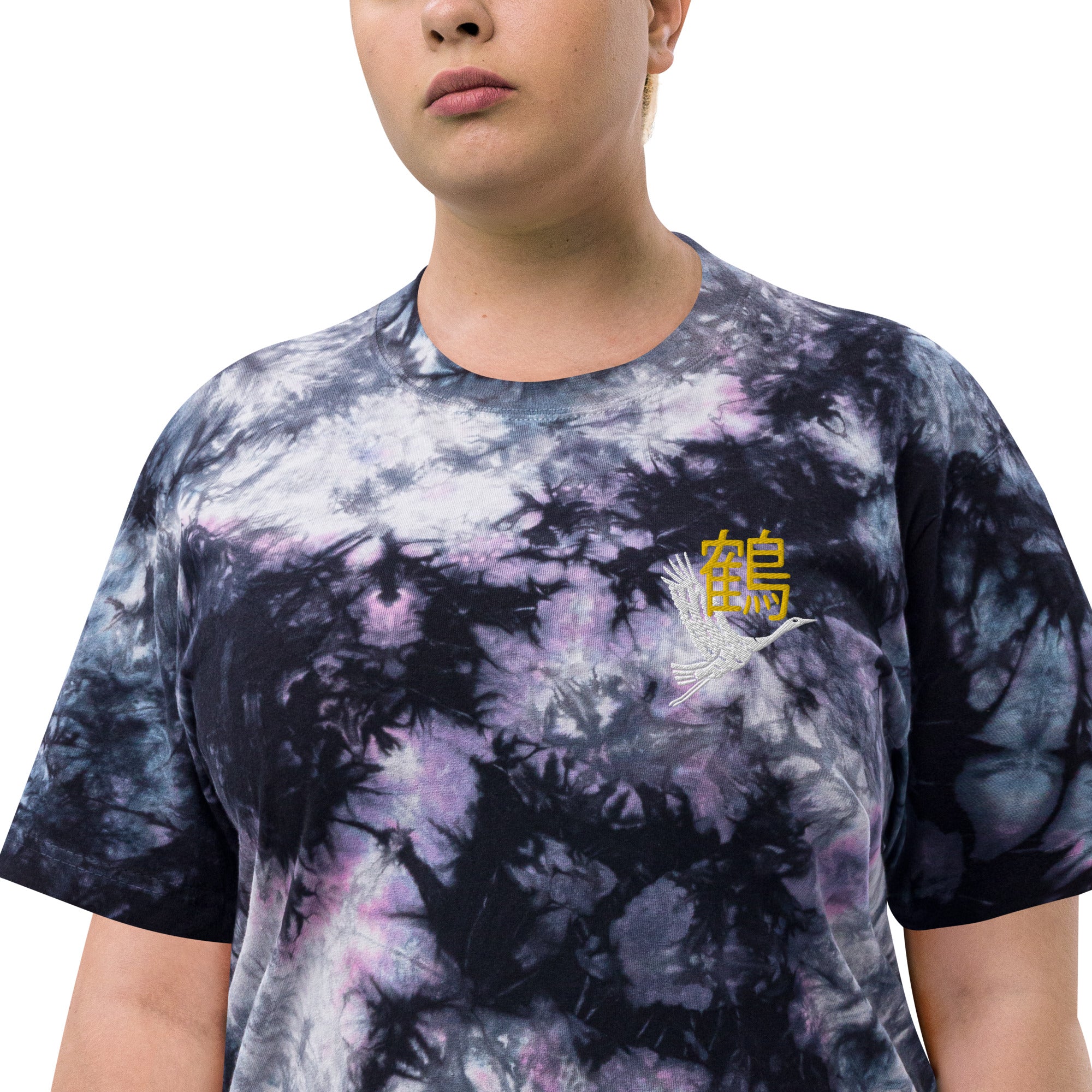 Tancho-zuru Tie-Dye T-Shirt | Yūjin Japanese Anime Streetwear Clothing