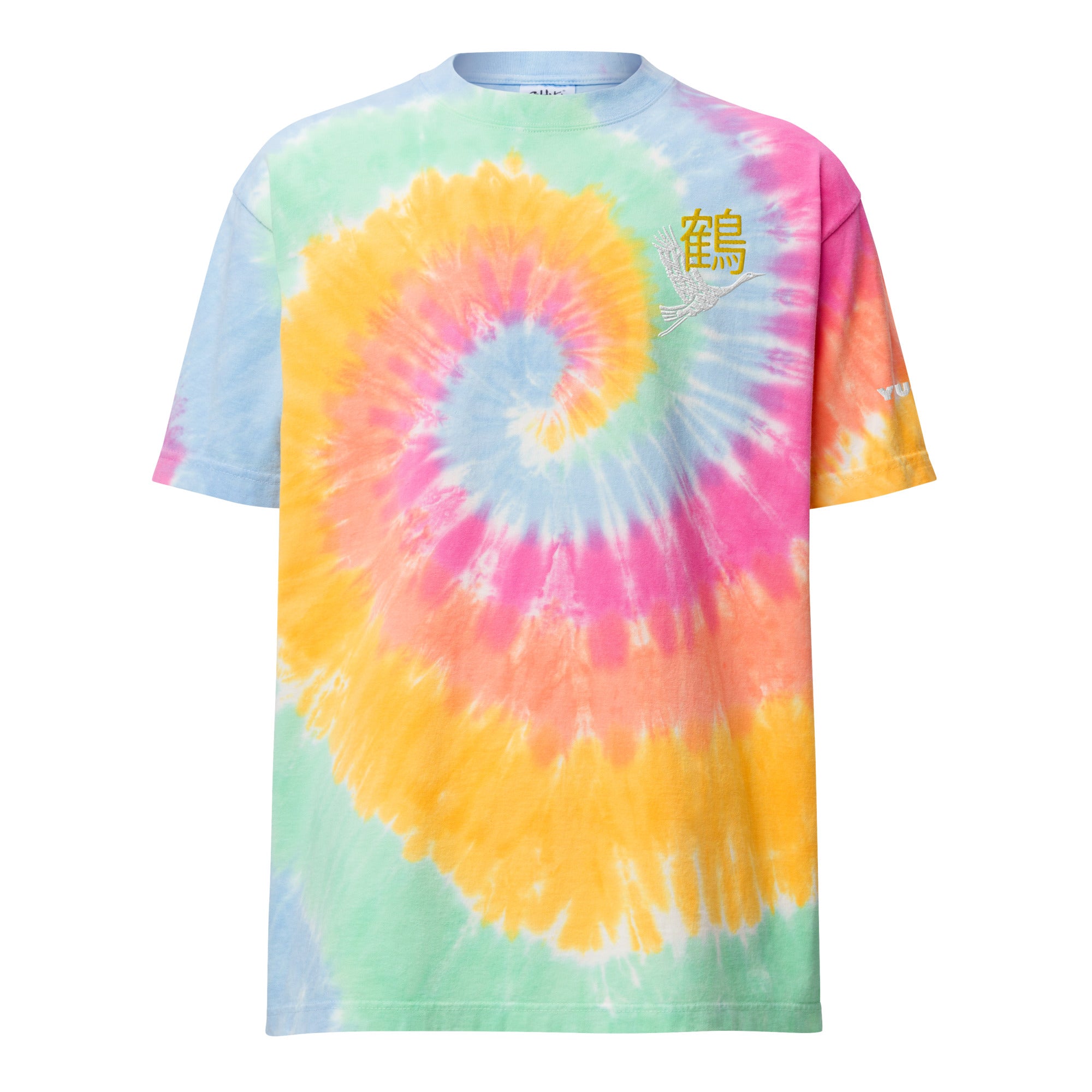 Tancho-zuru Tie-Dye T-Shirt | Yūjin Japanese Anime Streetwear Clothing