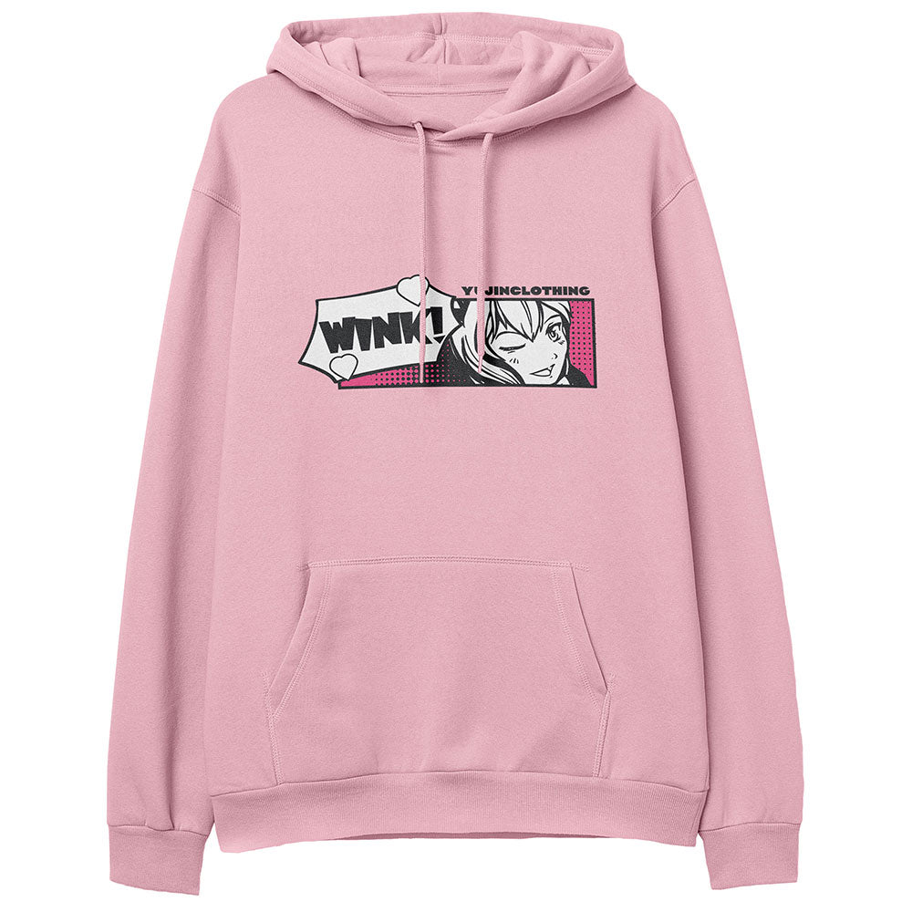 Wink! Hoodie | Yūjin Japanese Anime Streetwear Clothing