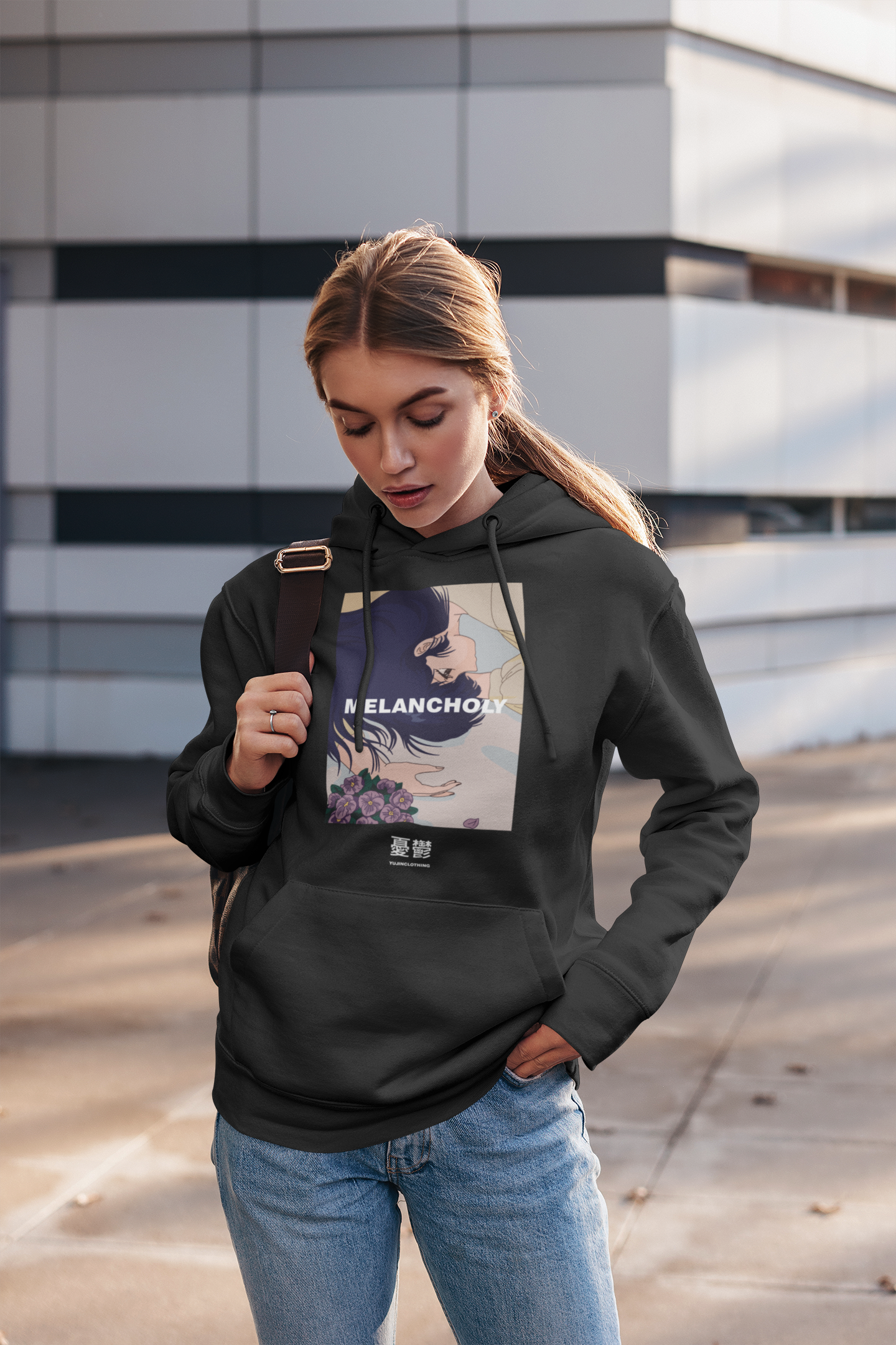 Melancholy Hoodie | Yūjin Japanese Anime Streetwear Clothing