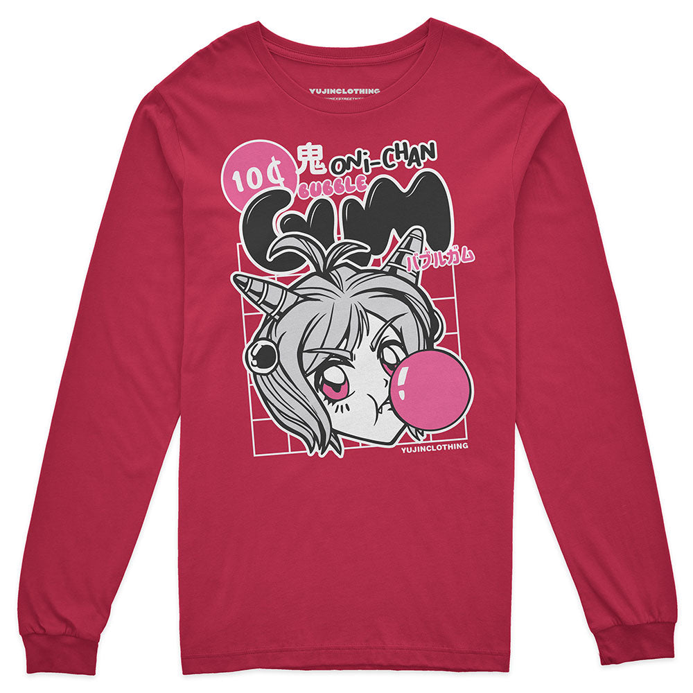 Oni-Chan Bubble Long Sleeve T-Shirt | Yūjin Japanese Anime Streetwear Clothing